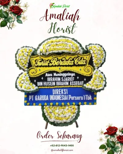 Papan Bunga Duka di Antapani Kulon